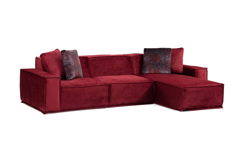 Nightcap Sofa m. Divan 4-seters - Burgundy - Møbler - Sofaer - Sofa med sjeselong