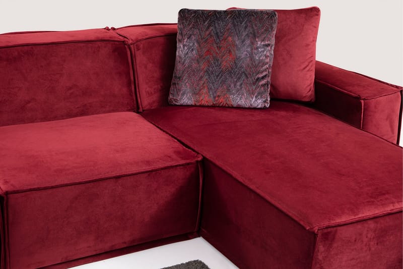 Nightcap Sofa m. Divan 4-seters - Burgundy - Møbler - Sofaer - Sofa med sjeselong