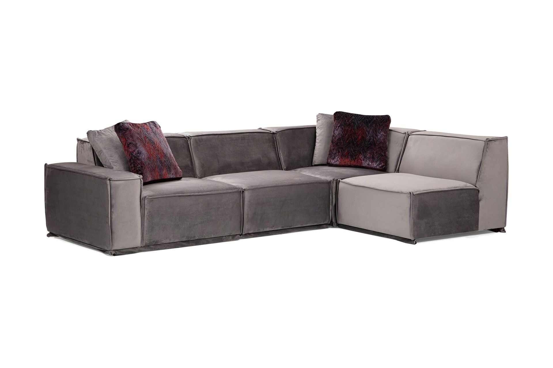 Nightcap Sofa m. Divan 4-seters - Grå