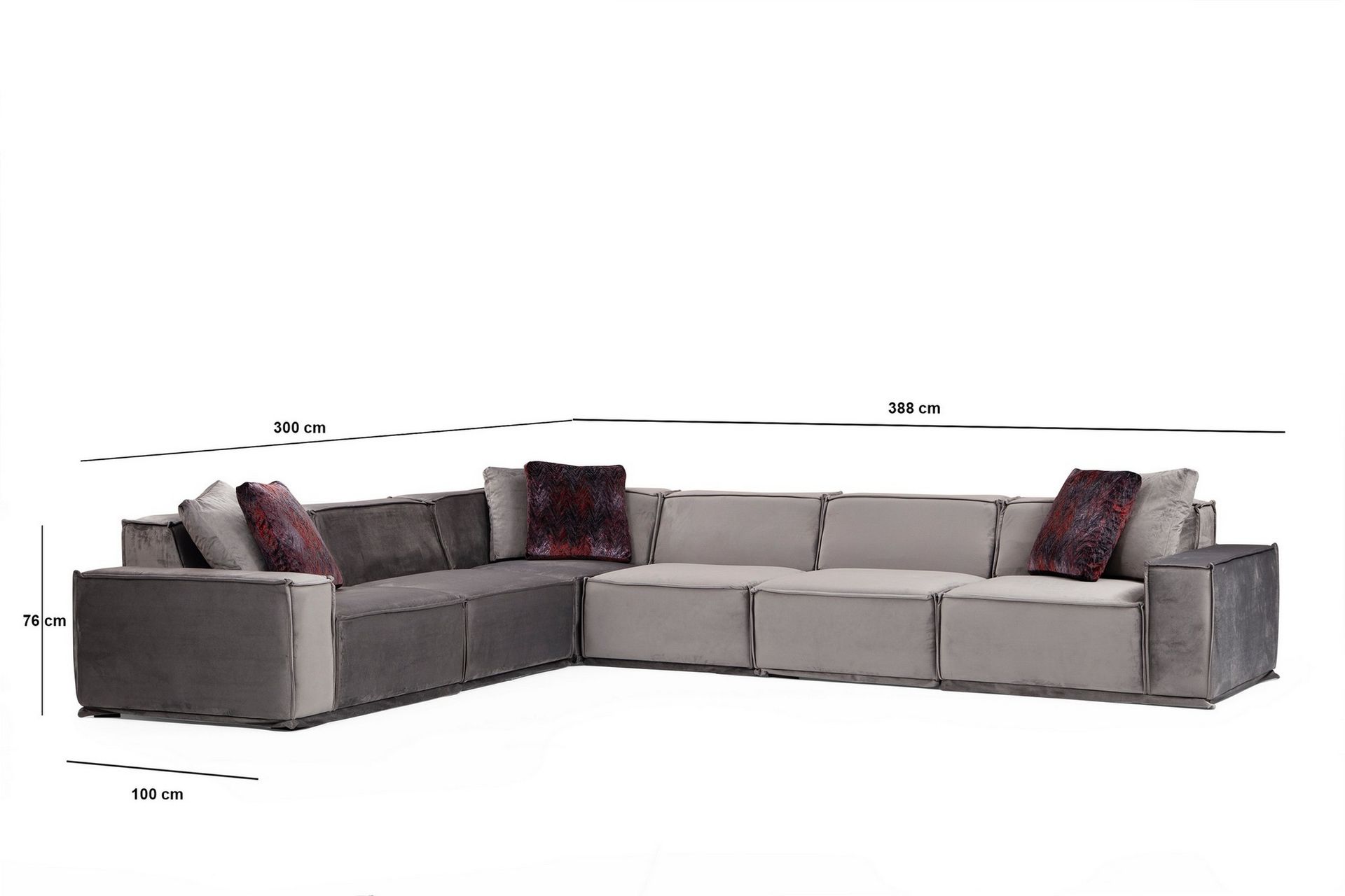 Nightcap Sofa m. Divan 6-seters - Grå - Møbler - Sofaer - Hjørnesofa