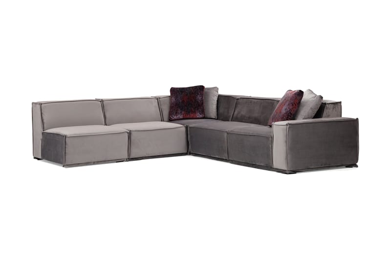 Nightcap Sofa m. Divan 6-seters - Grå - Møbler - Sofaer - Hjørnesofa