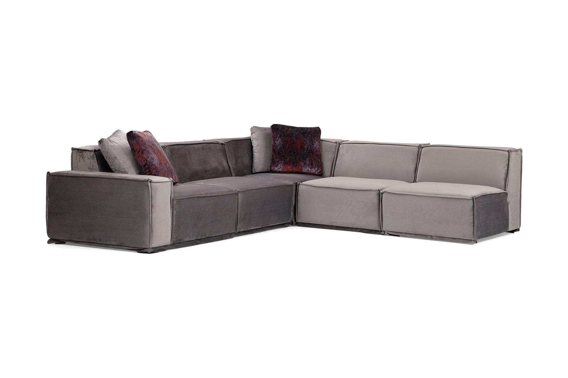 Nightcap Sofa m. Divan 6-seters - Grå - Møbler - Sofaer - Hjørnesofa