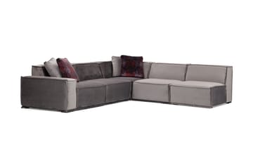 Nightcap Sofa m. Divan 6-seters - Grå - Møbler - Sofaer - Hjørnesofa