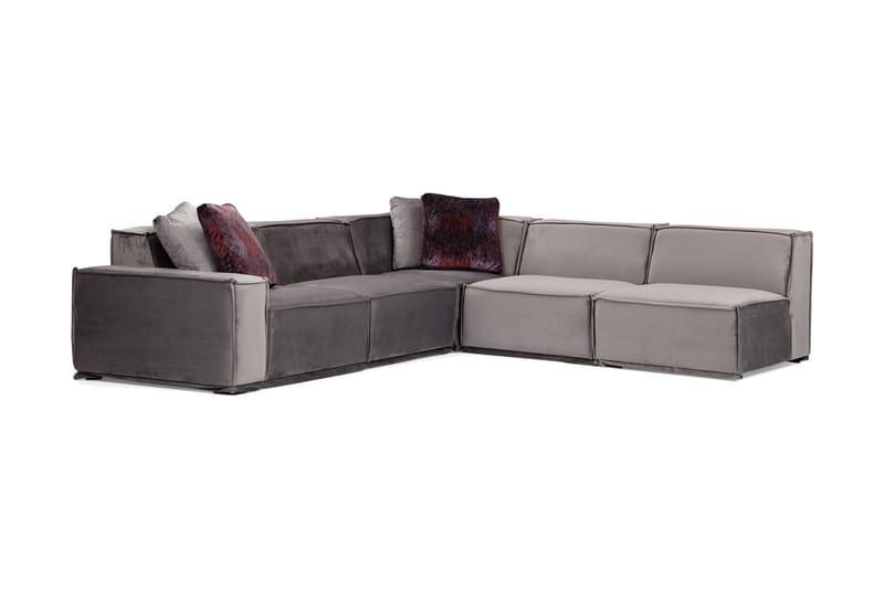 Nightcap Sofa m. Divan 6-seters - Grå - Møbler - Sofaer - Hjørnesofa