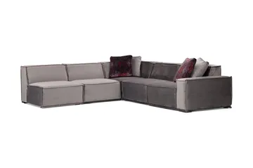 Nightcap Sofa m. Divan 6-seters - Grå - Møbler - Sofaer - Hjørnesofa