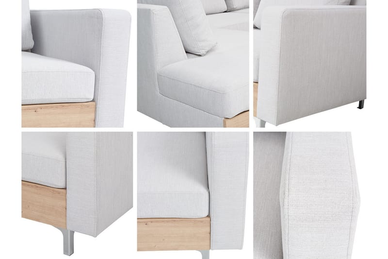 Oberting 3-seters Hjørnesofa - Svart - Møbler - Sofaer - Sofa med sjeselong