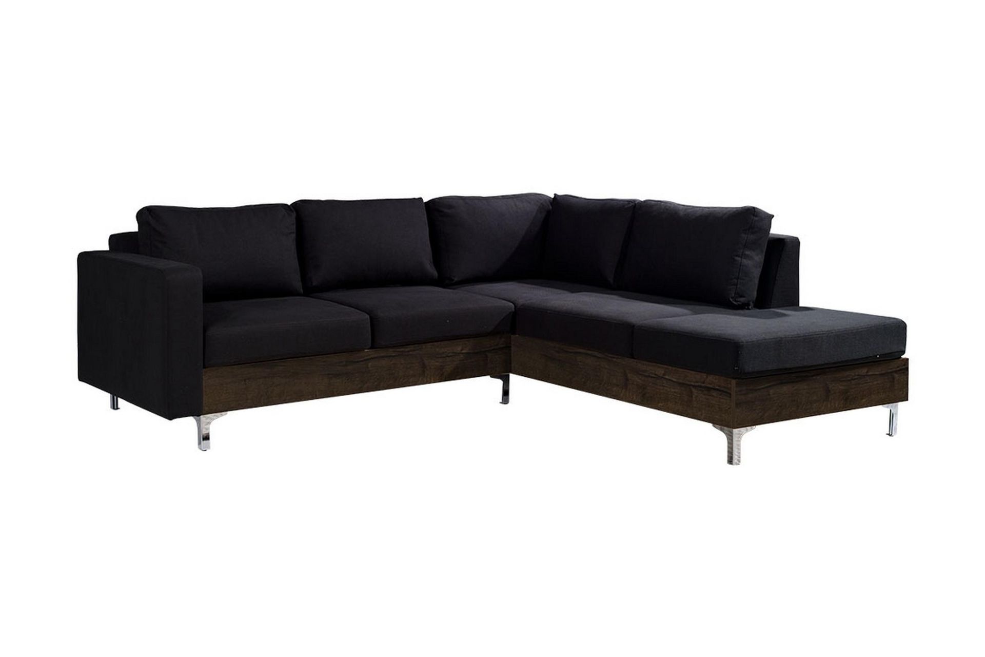 Oberting 3-seters Hjørnesofa - Svart