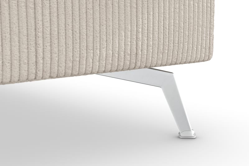 Ocean Lyx 4-seters Høyrevendt L-formet Sjeselongsofa i Manchester - Beige - Møbler - Sofaer - Sofa med sjeselong