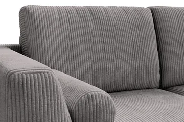 Ocean Lyx 4-seters Høyrevendt L-formet Sjeselongsofa i Manchester - Mørk grå - Møbler - Sofaer - Sofa med sjeselong