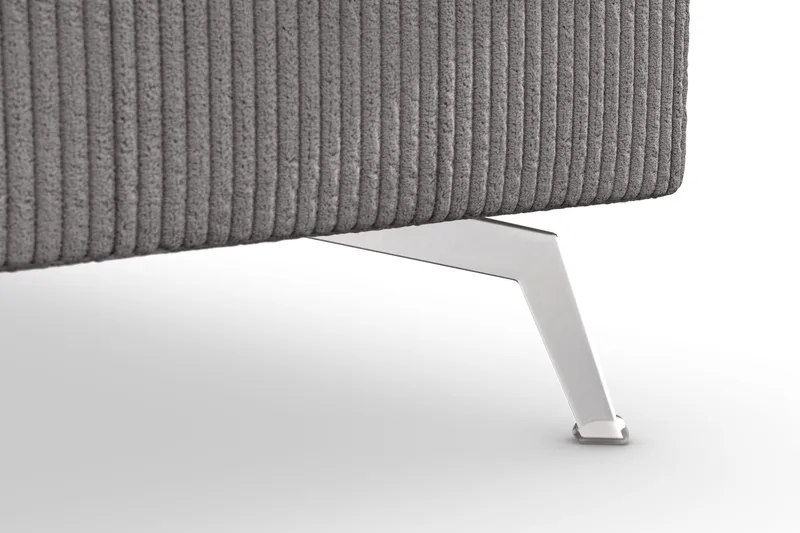 Ocean Lyx 4-seters Høyrevendt L-formet Sjeselongsofa i Manchester - Mørk grå - Møbler - Sofaer - Sofa med sjeselong - 4 seters sofa med divan