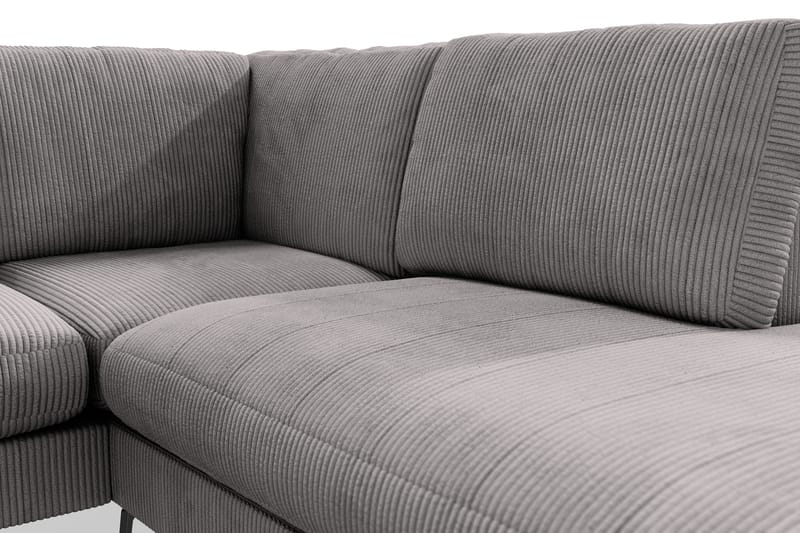 Ocean Lyx 4-seters Høyrevendt L-formet Sjeselongsofa i Manchester - Mørk grå - Møbler - Sofaer - Sofa med sjeselong - 4 seters sofa med divan