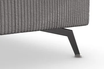 Ocean Lyx 4-seters Høyrevendt L-formet Sjeselongsofa i Manchester - Mørk grå - Møbler - Sofaer - Sofa med sjeselong