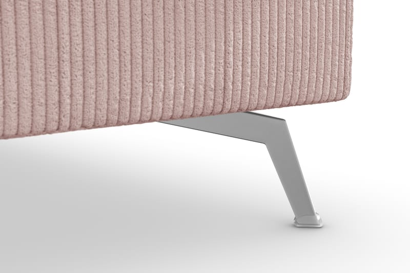 Ocean Lyx 4-seters Høyrevendt L-formet Sjeselongsofa i Manchester - Rosa - Møbler - Sofaer - Sofa med sjeselong