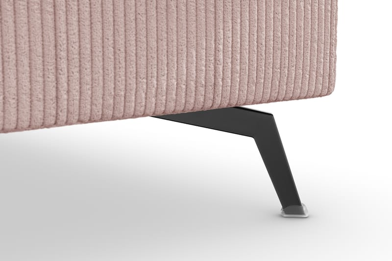 Ocean Lyx 4-seters Høyrevendt L-formet Sjeselongsofa i Manchester - Rosa - Møbler - Sofaer - Sofa med sjeselong