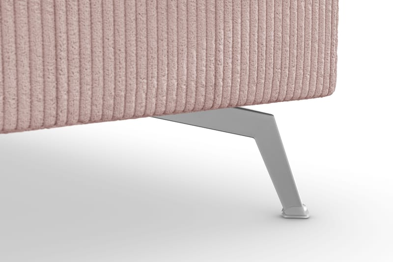 Ocean Lyx 4-seters Høyrevendt L-formet Sjeselongsofa i Manchester - Rosa - Møbler - Sofaer - Sofa med sjeselong - 4 seters sofa med divan