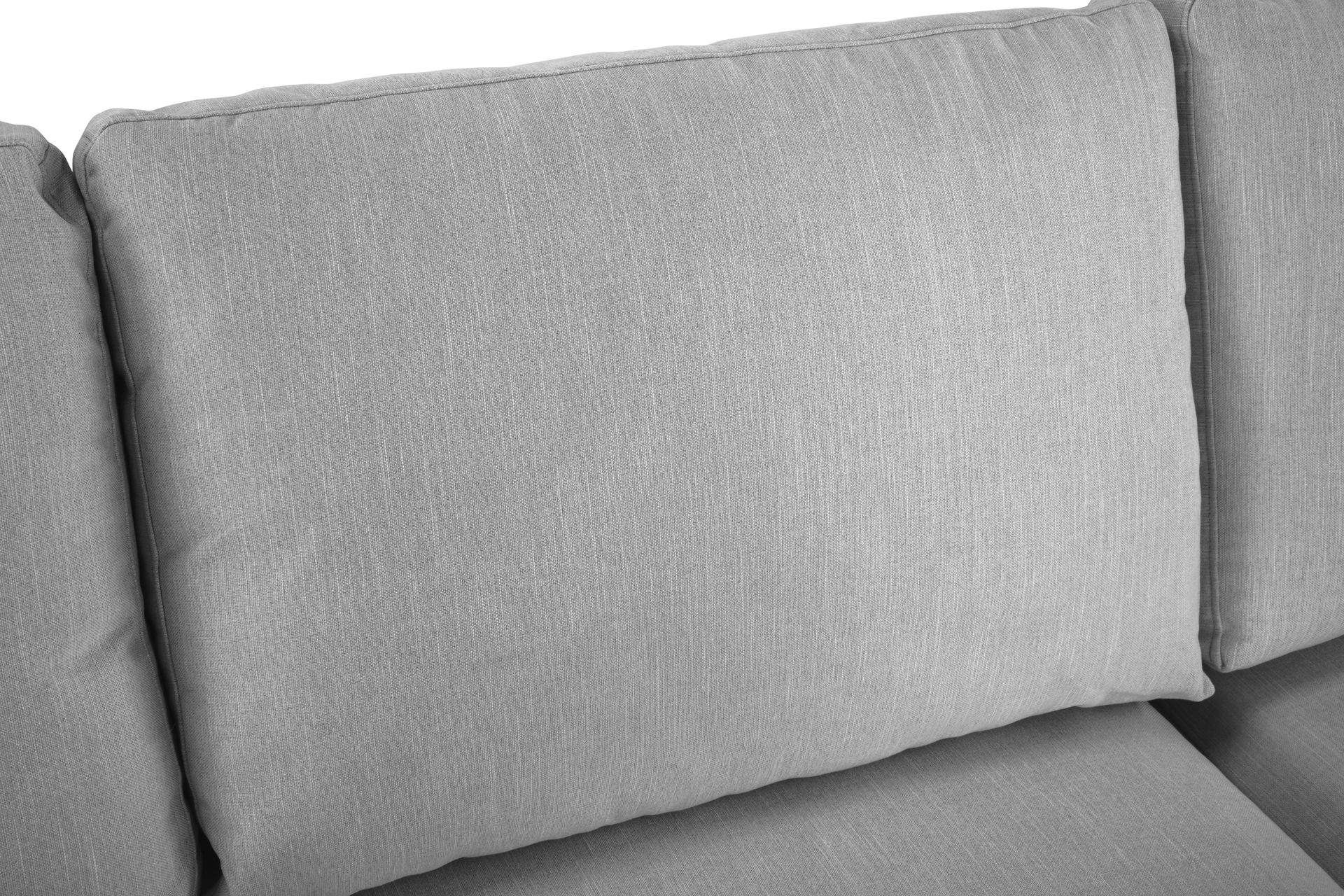 Ocean Lyx 4-seters Høyrevendt L-formet Sjeselongsofa i Stoff - Grå - Møbler - Sofaer - Sofa med sjeselong