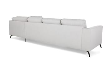 Ocean Lyx 4-seters Høyrevendt L-formet Sjeselongsofa i Stoff - Lys grå - Møbler - Sofaer - Sofa med sjeselong