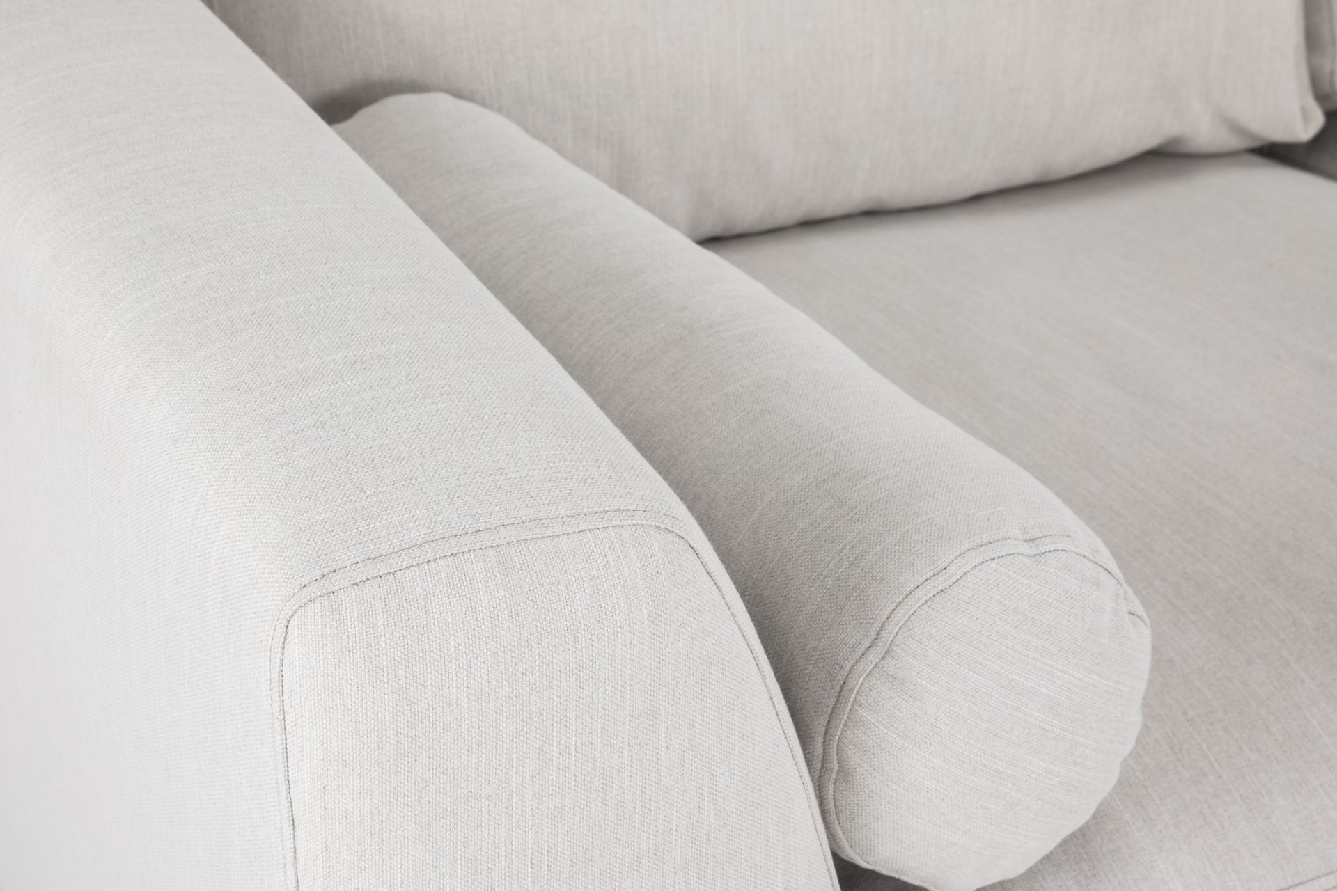 Ocean Lyx 4-seters Høyrevendt L-formet Sjeselongsofa i Stoff - Lys grå - Møbler - Sofaer - Sofa med sjeselong