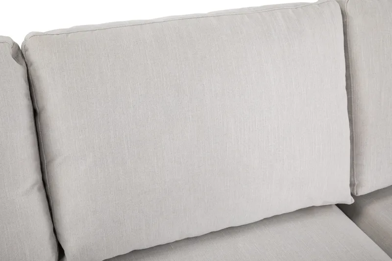 Ocean Lyx 4-seters Høyrevendt L-formet Sjeselongsofa i Stoff - Lys grå - Møbler - Sofaer - Sofa med sjeselong - 4 seters sofa med divan