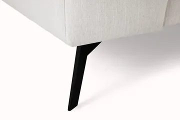 Ocean Lyx 4-seters Høyrevendt L-formet Sjeselongsofa i Stoff - Lys grå - Møbler - Sofaer - Sofa med sjeselong