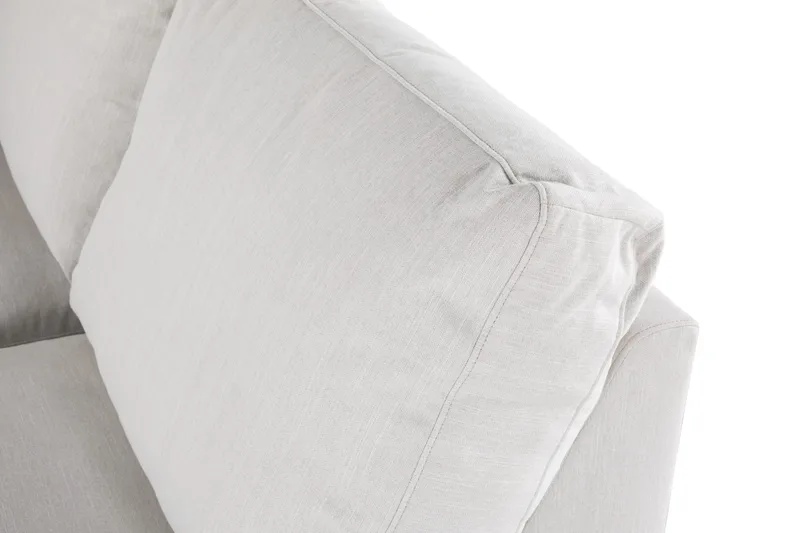 Ocean Lyx 4-seters Høyrevendt L-formet Sjeselongsofa i Stoff - Lys grå - Møbler - Sofaer - Sofa med sjeselong - 4 seters sofa med divan