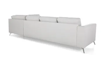 Ocean Lyx 4-seters Høyrevendt L-formet Sjeselongsofa i Stoff - Lys grå - Møbler - Sofaer - Sofa med sjeselong