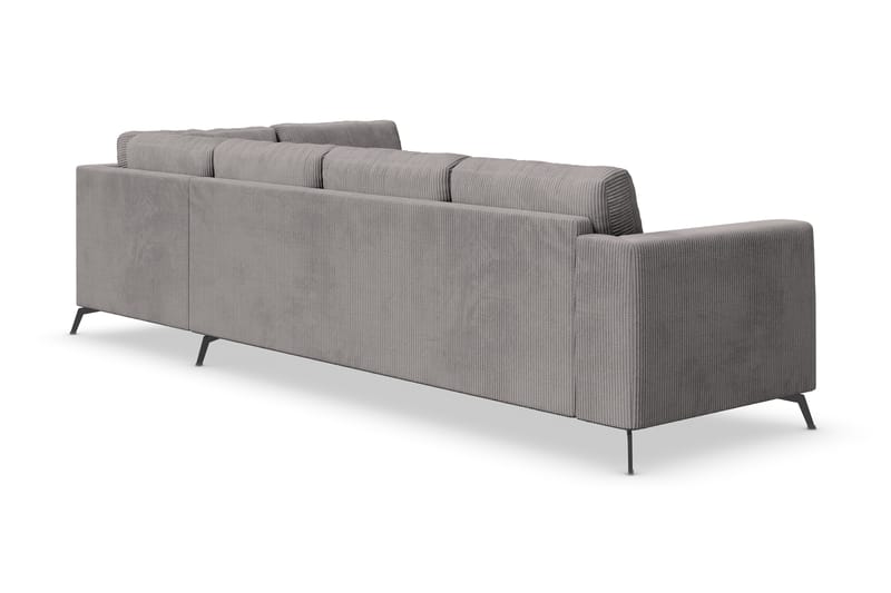 Ocean Lyx 4-seters Sofa med Sjeselong Høyre - Mørkegrå - Møbler - Sofaer - Sofa med sjeselong