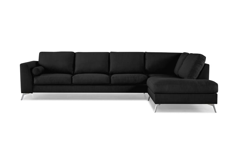 Ocean Lyx 4-seters Sofa med Sjeselong Høyre - Svart - Sofa med sjeselong - 4 seters sofa med divan