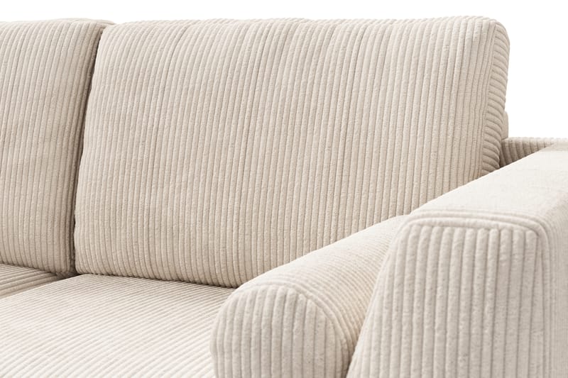 Ocean Lyx 4-seters Venstrevendt L-formet Sjeselongsofa i Manchester - Beige - Møbler - Sofaer - Sofa med sjeselong