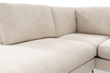 Ocean Lyx 4-seters Venstrevendt L-formet Sjeselongsofa i Manchester - Beige - Møbler - Sofaer - Sofa med sjeselong