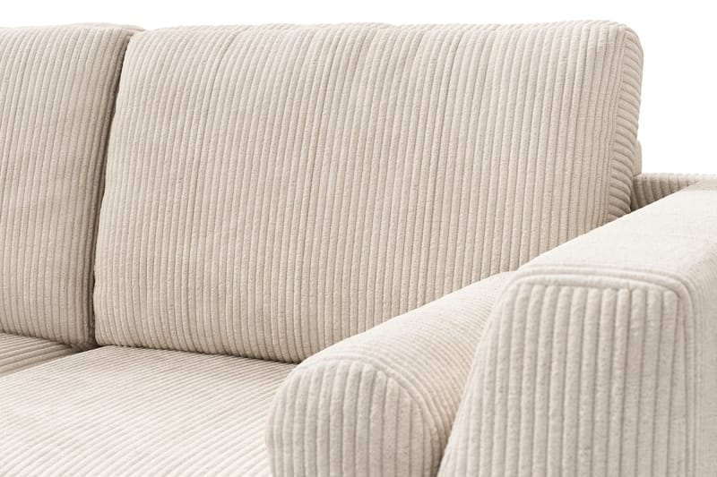 Ocean Lyx 4-seters Venstrevendt L-formet Sjeselongsofa i Manchester - Beige - Møbler - Sofaer - Sofa med sjeselong