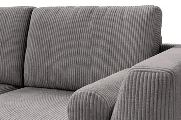 Ocean Lyx 4-seters Venstrevendt L-formet Sjeselongsofa i Manchester - Mørk grå - Møbler - Sofaer - Sofa med sjeselong