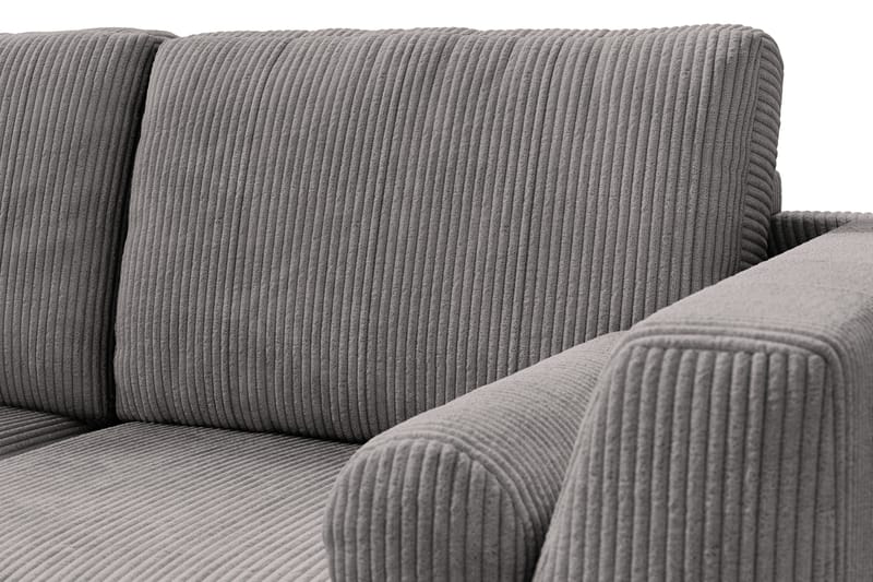 Ocean Lyx 4-seters Venstrevendt L-formet Sjeselongsofa i Manchester - Mørk grå - Møbler - Sofaer - Sofa med sjeselong