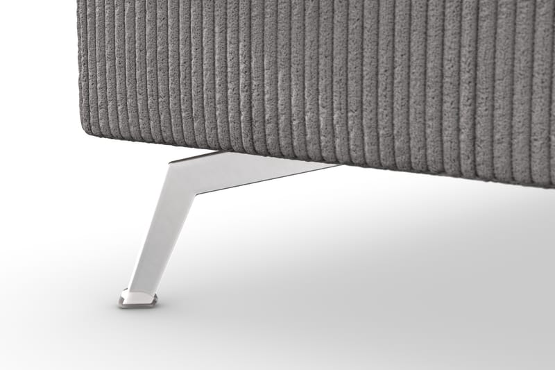 Ocean Lyx 4-seters Venstrevendt L-formet Sjeselongsofa i Manchester - Mørk grå - Møbler - Sofaer - Sofa med sjeselong