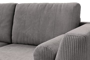 Ocean Lyx 4-seters Venstrevendt L-formet Sjeselongsofa i Manchester - Mørk grå - Møbler - Sofaer - Sofa med sjeselong