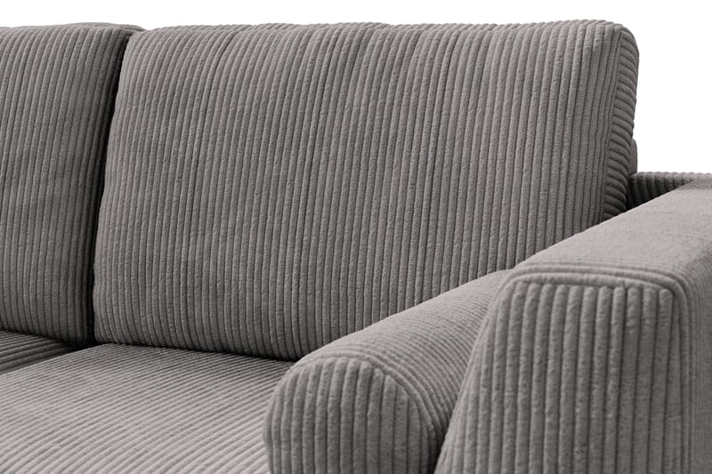 Ocean Lyx 4-seters Venstrevendt L-formet Sjeselongsofa i Manchester - Mørk grå - Møbler - Sofaer - Sofa med sjeselong