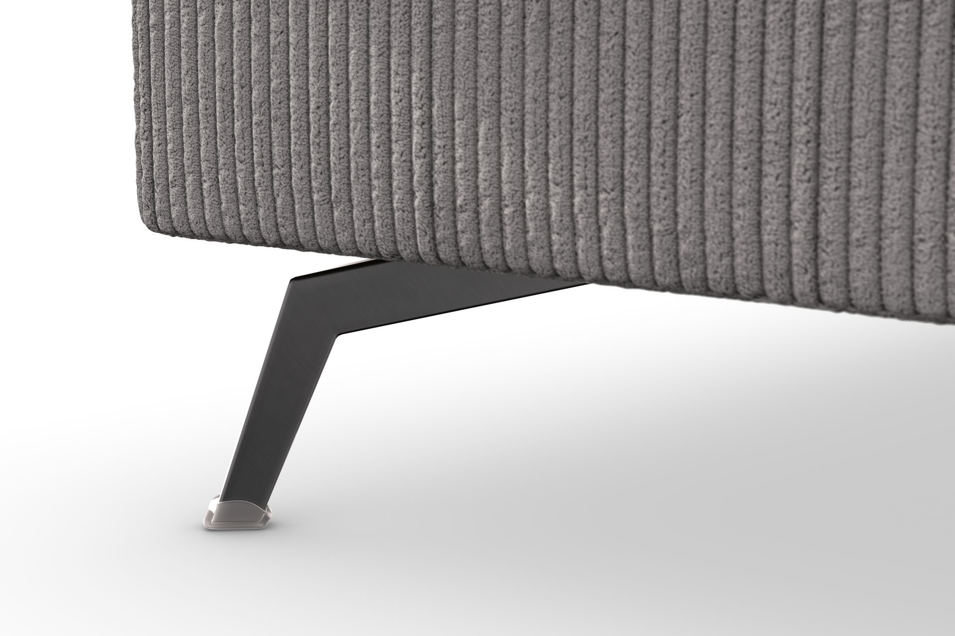 Ocean Lyx 4-seters Venstrevendt L-formet Sjeselongsofa i Manchester - Mørk grå - Møbler - Sofaer - Sofa med sjeselong