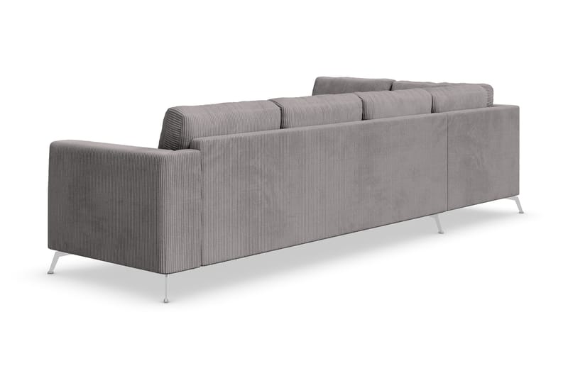 Ocean Lyx 4-seters Venstrevendt L-formet Sjeselongsofa i Manchester - Mørk grå - Møbler - Sofaer - Sofa med sjeselong - 4 seters sofa med divan
