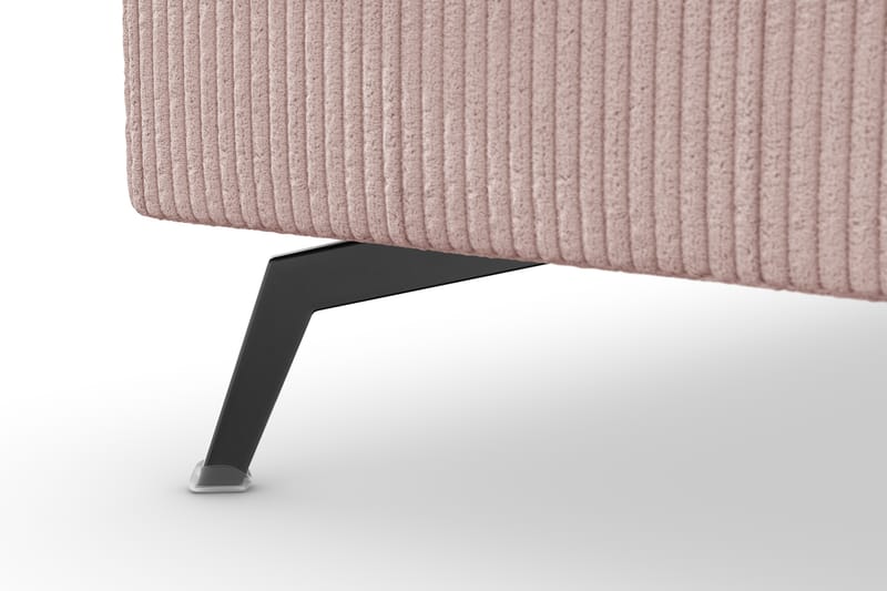 Ocean Lyx 4-seters Venstrevendt L-formet Sjeselongsofa i Manchester - Rosa - Møbler - Sofaer - Sofa med sjeselong