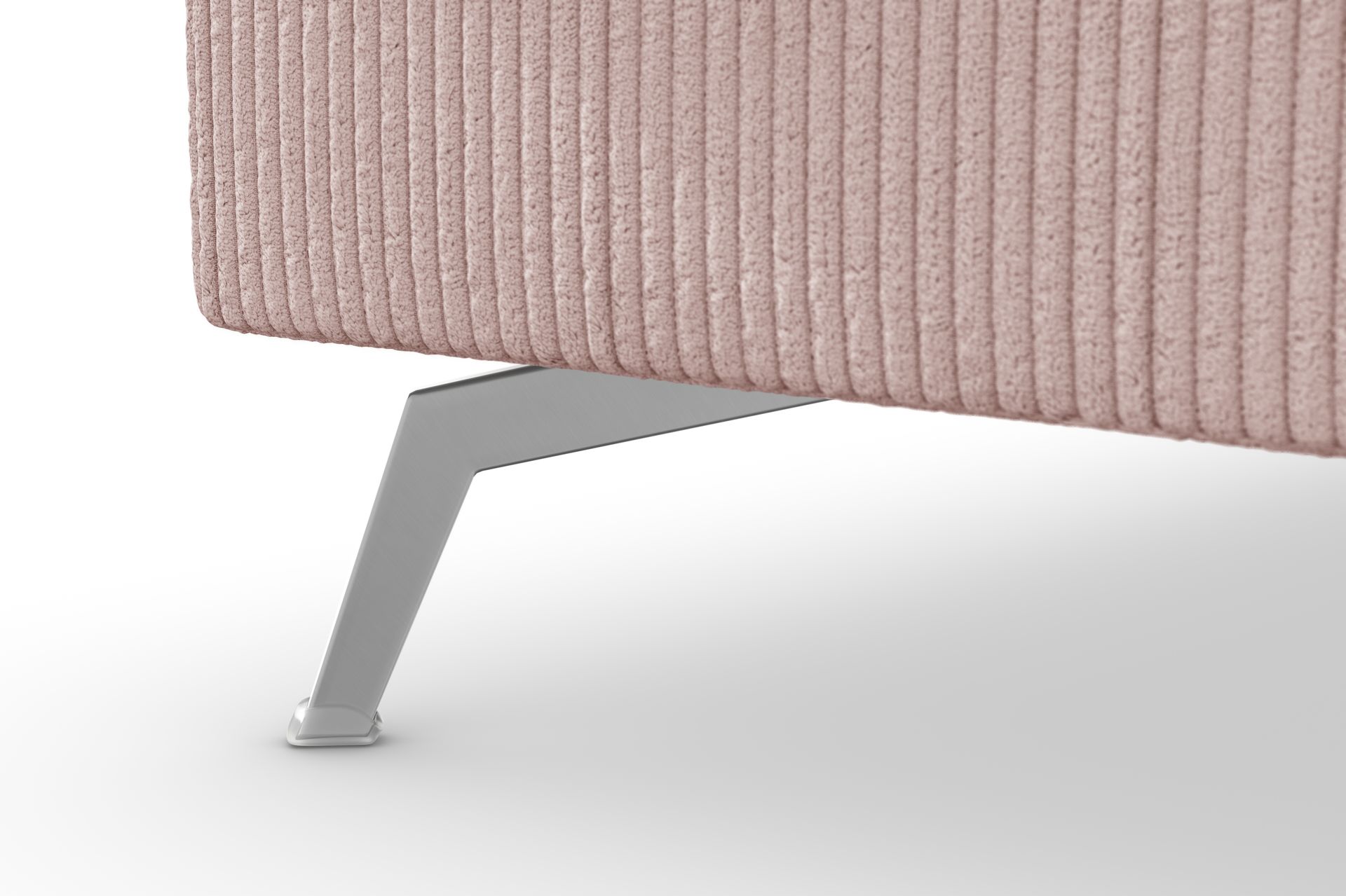 Ocean Lyx 4-seters Venstrevendt L-formet Sjeselongsofa i Manchester - Rosa - Møbler - Sofaer - Sofa med sjeselong