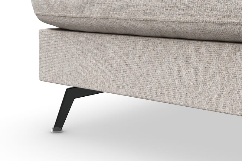 Ocean Lyx 4-seters Venstrevendt L-formet Sjeselongsofa i Stoff - Beige - Møbler - Sofaer - Sofa med sjeselong