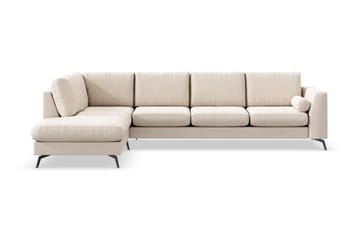 Ocean Lyx 4-seters Venstrevendt L-formet Sjeselongsofa i Stoff