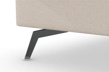 Ocean Lyx 4-seters Venstrevendt L-formet Sjeselongsofa i Stoff - Beige - Møbler - Sofaer - Sofa med sjeselong