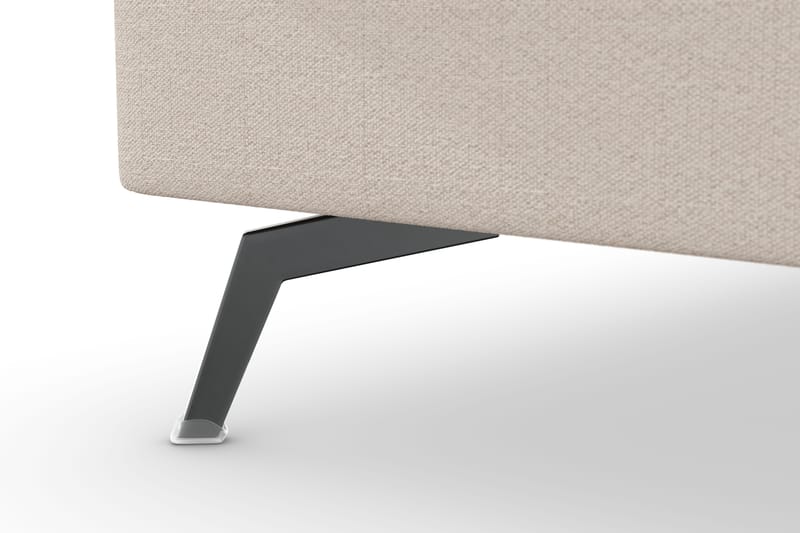 Ocean Lyx 4-seters Venstrevendt L-formet Sjeselongsofa i Stoff - Beige - Møbler - Sofaer - Sofa med sjeselong - 4 seters sofa med divan