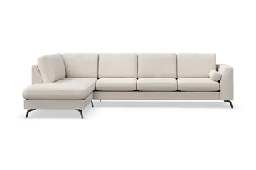 Ocean Lyx 4-seters Venstrevendt L-formet Sjeselongsofa i Stoff