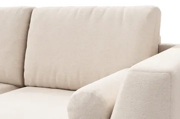 Ocean Lyx 4-seters Venstrevendt L-formet Sjeselongsofa i Stoff - Beige - Møbler - Sofaer - Sofa med sjeselong