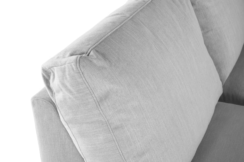 Ocean Lyx 4-seters Venstrevendt L-formet Sjeselongsofa i Stoff - Grå - Møbler - Sofaer - Sofa med sjeselong - 4 seters sofa med divan