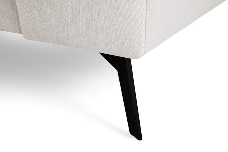 Ocean Lyx 4-seters Venstrevendt L-formet Sjeselongsofa i Stoff - Lys grå - Møbler - Sofaer - Sofa med sjeselong - 4 seters sofa med divan