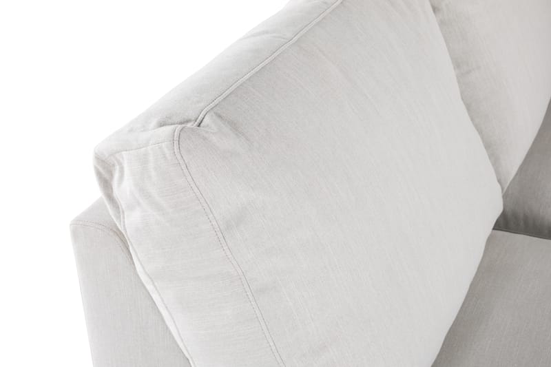 Ocean Lyx 4-seters Venstrevendt L-formet Sjeselongsofa i Stoff - Lys grå - Møbler - Sofaer - Sofa med sjeselong