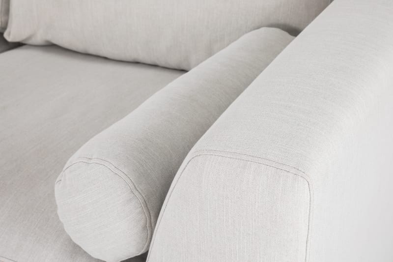 Ocean Lyx 4-seters Venstrevendt L-formet Sjeselongsofa i Stoff - Lys grå - Møbler - Sofaer - Sofa med sjeselong